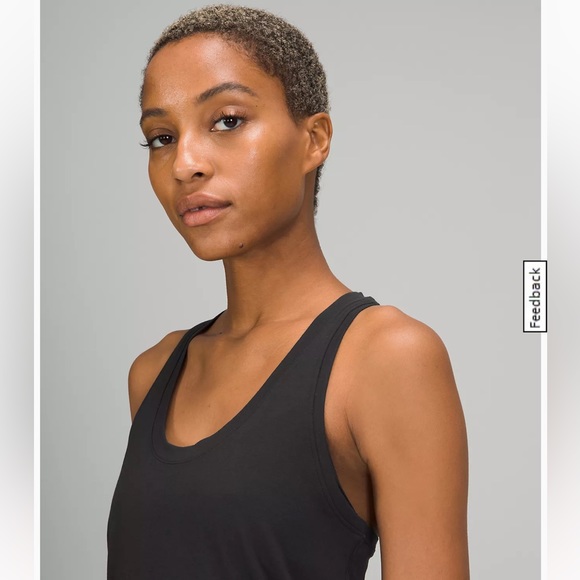 Lululemon Black Pima Cotton Lycra Racerback Tank Top Women’s Si… - Picture 2 of 9